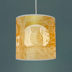 Owl Lampshade - Gold