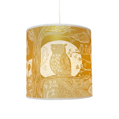 Owl Lampshade - Gold