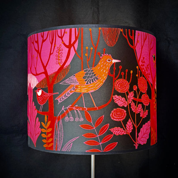 Large Dawn Chorus Lampshade Pink SECOND (lamp)