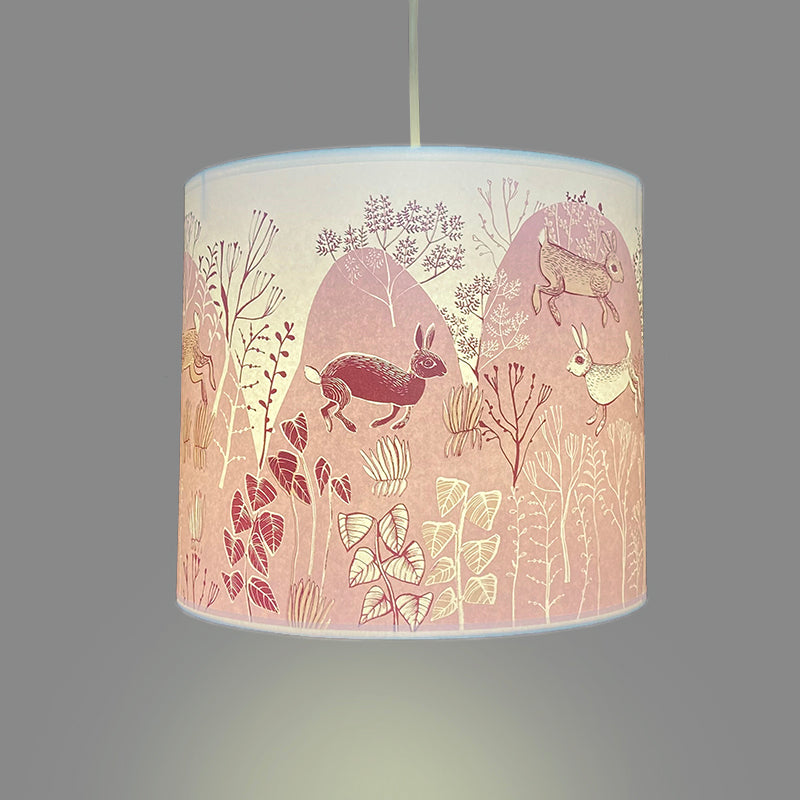 Lush designs Pink rabbit lampshade