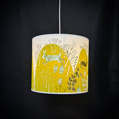 Rabbit lampshade chartreuse SECOND pendant
