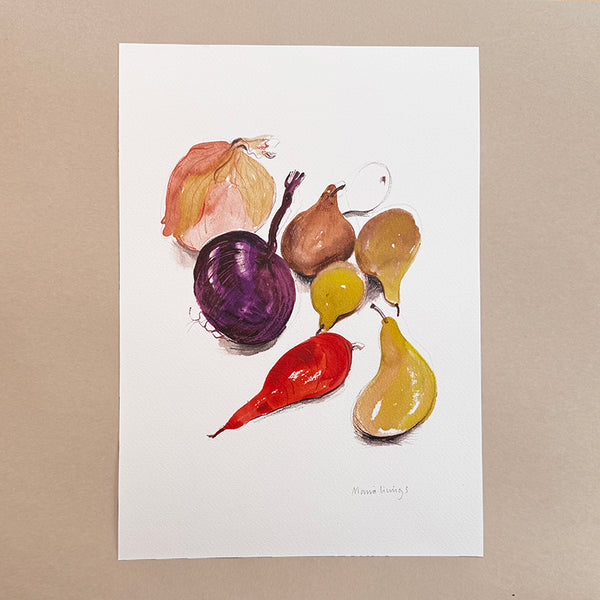 Onions and Pears print