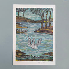 Swan print
