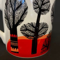 Winter Trees Mug Orange SECOND