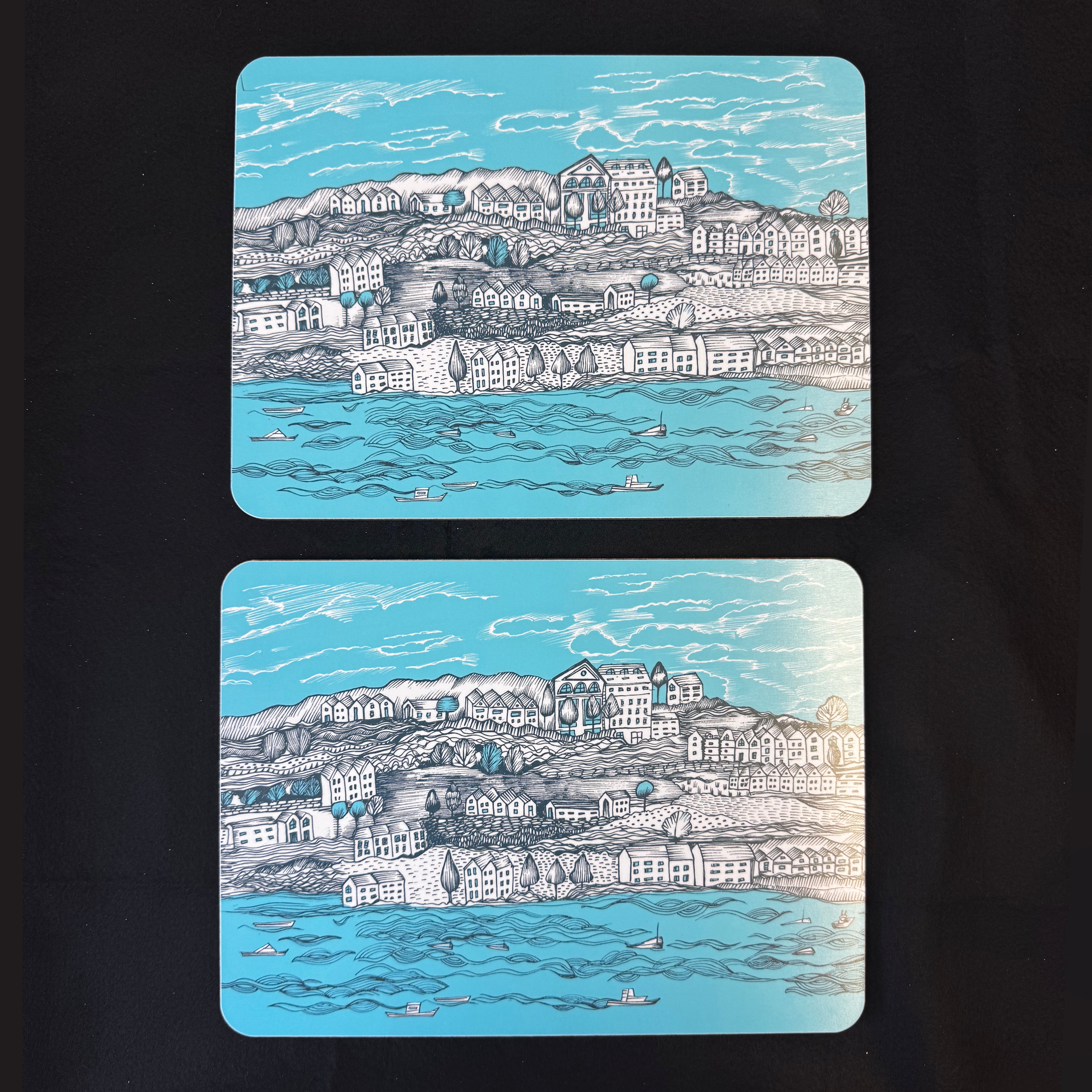 Set of 2 Coast Table Mats
