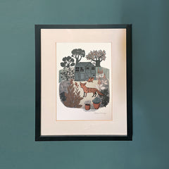 Garden Foxes Print