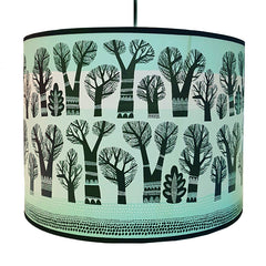 Winter Trees lamp shade (Spearmint)