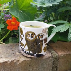 Mug printed with Loris with baby in the jungle