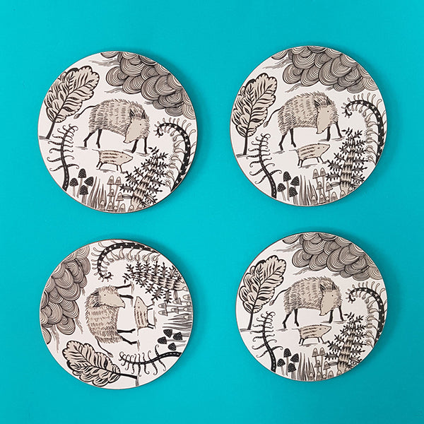 Wild Boar Coasters