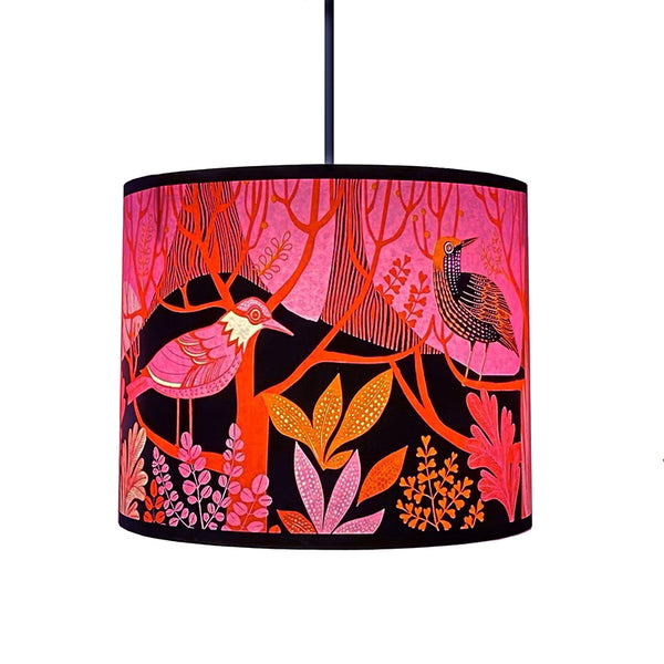 Dawn Chorus Lampshade - Pink