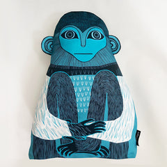 Monkey Cushion (blue)