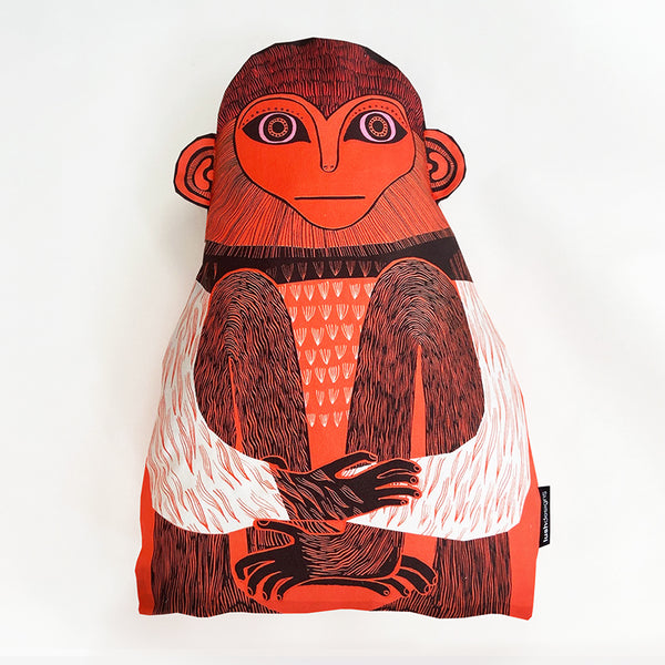Monkey Cushion (orange)