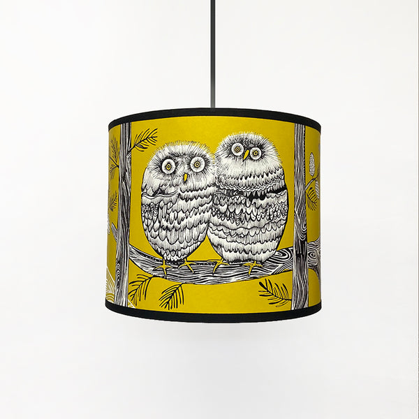 Baby Owl Lampshade - Mustard