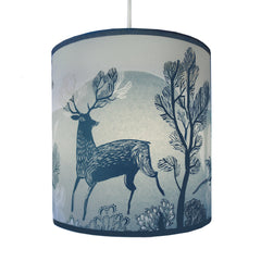 Stag Lampshade - Blue