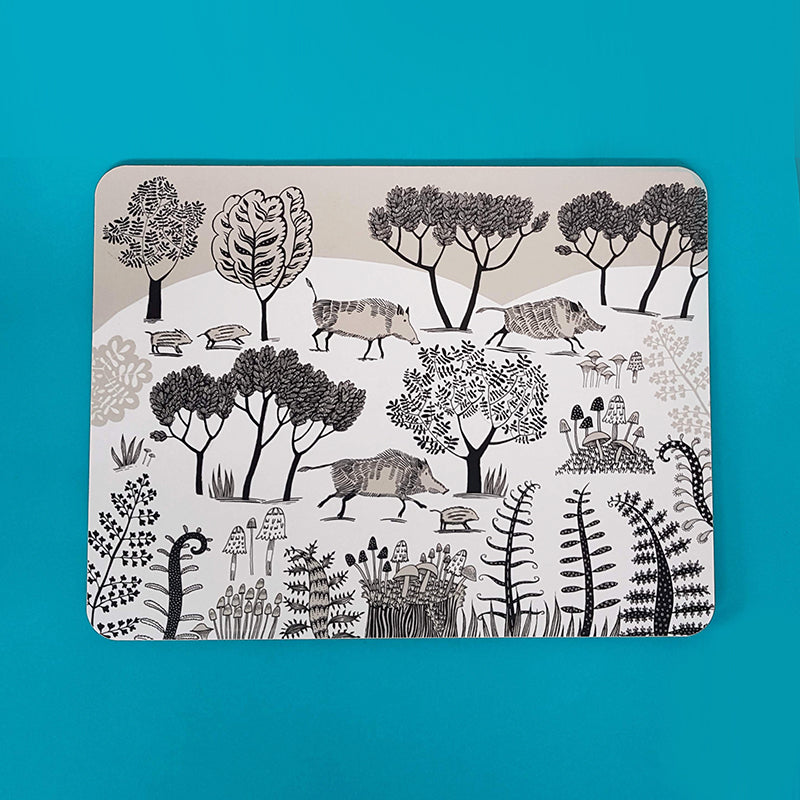 Lush Designs wild boar print table mat