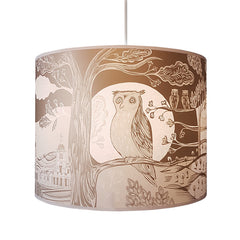 Owl Lampshade - Gold