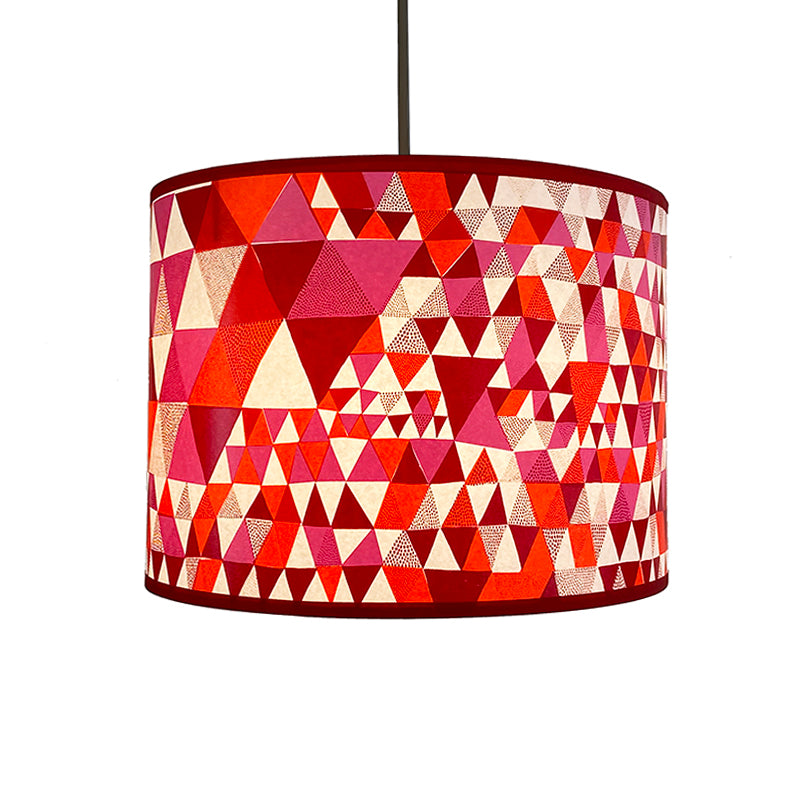 Triangle Lampshade Red