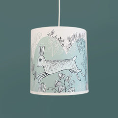 Small Rabbit lamp shade Blue