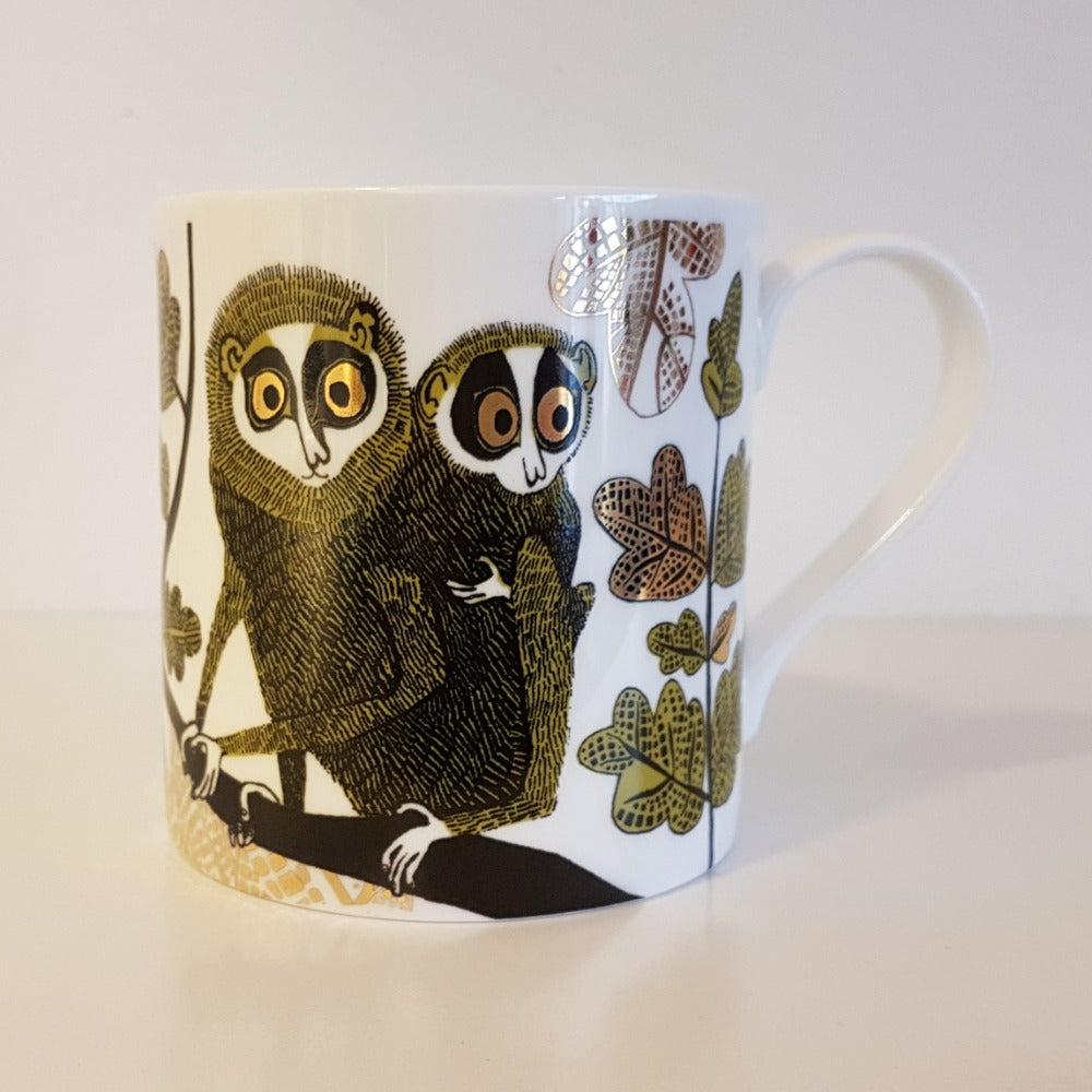 Lush Designs China mug with design of Loris and baby