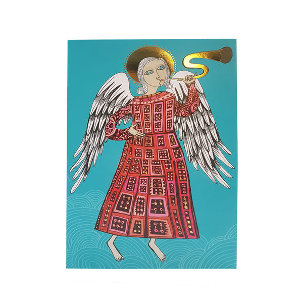 Trumpet Angel Card
