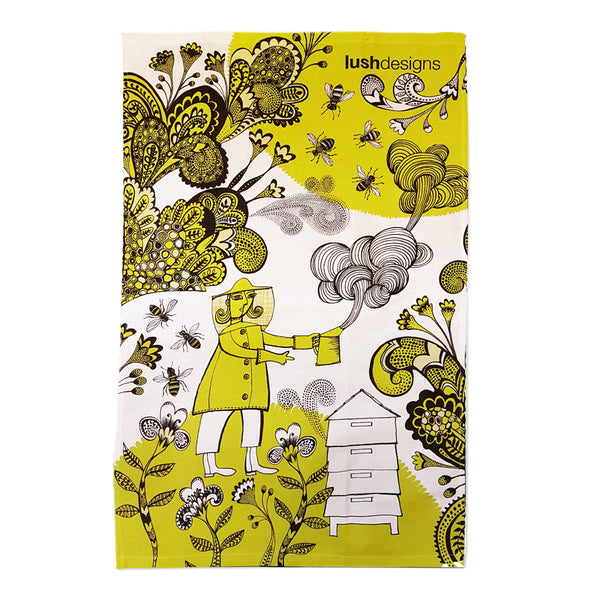 Bee Garden Tea towel