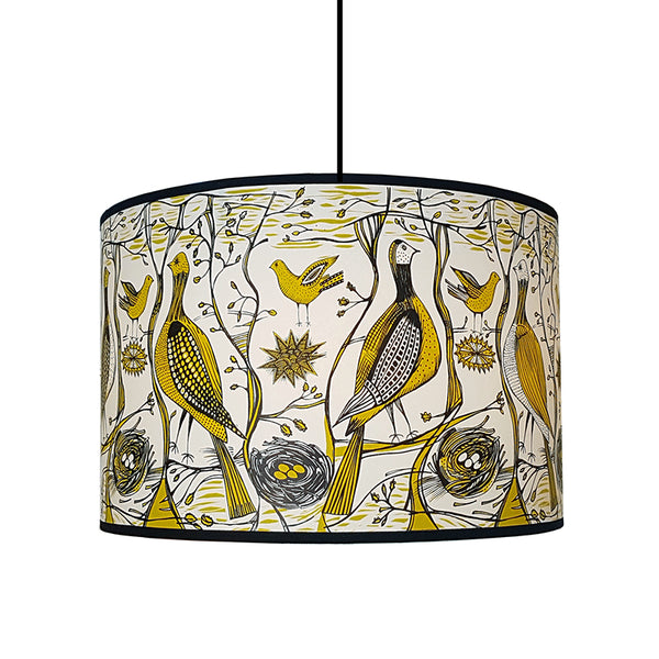 Game Bird Lampshade Mustard