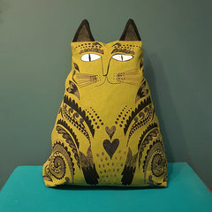 Kitty Cushion (chartreuse)