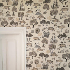 Lush Designs Wild boar wallpaper 