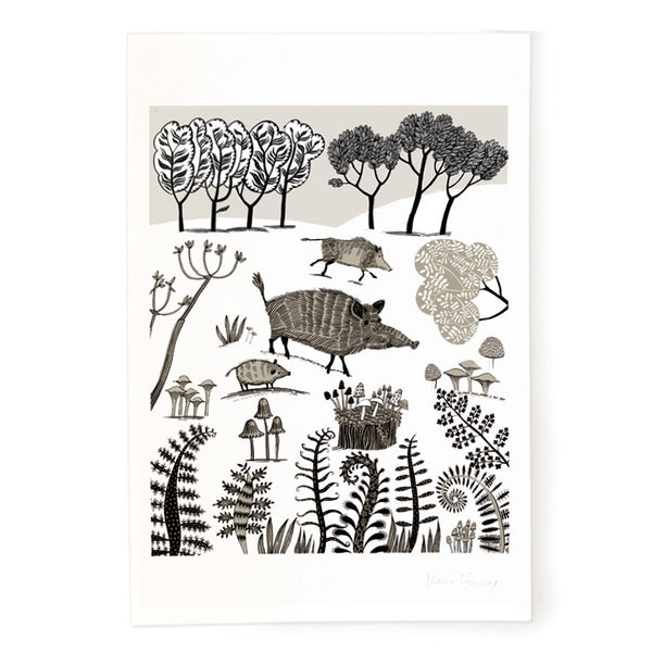 Wild Boar Print