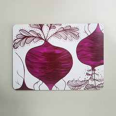 Lush Designs beetroot print table mat