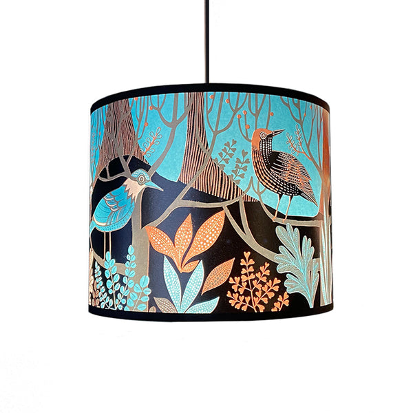 Dawn Chorus Lampshade - Blue