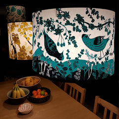 Siskin Lampshade - Turquoise