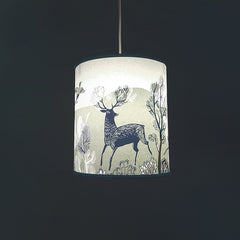 Stag Lampshade - Blue