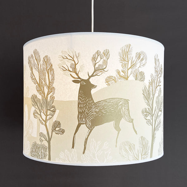 Large gold Stag lampshade SECOND pendant