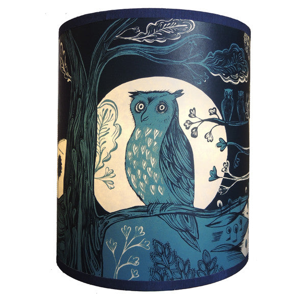 Owl Lampshade Blue Lush Designs