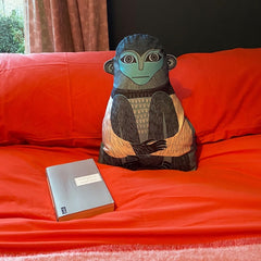 Monkey Cushion (blue)