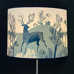 Large blue Stag lampshade SECOND lamp