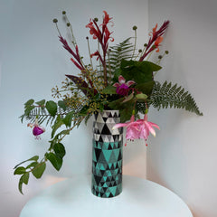 JADE-DIPPED TRIANGLE VASE